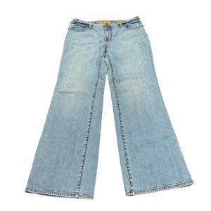Seven7 Denim Flare Jean Light Wash Back Pocket Detail Women’s Size 12